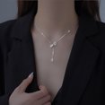 thumbnail image 3 of Collar de plata esterlina S925 TUNC Elegante borla cadena de suéter joyería de lujo Sencillez, 3 of 4