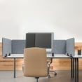 thumbnail image 2 of Stand Up Desk Acoustic Desk Divider Mounted Privacy Panel (Gray, 23.6" x 16"), 2 of 17