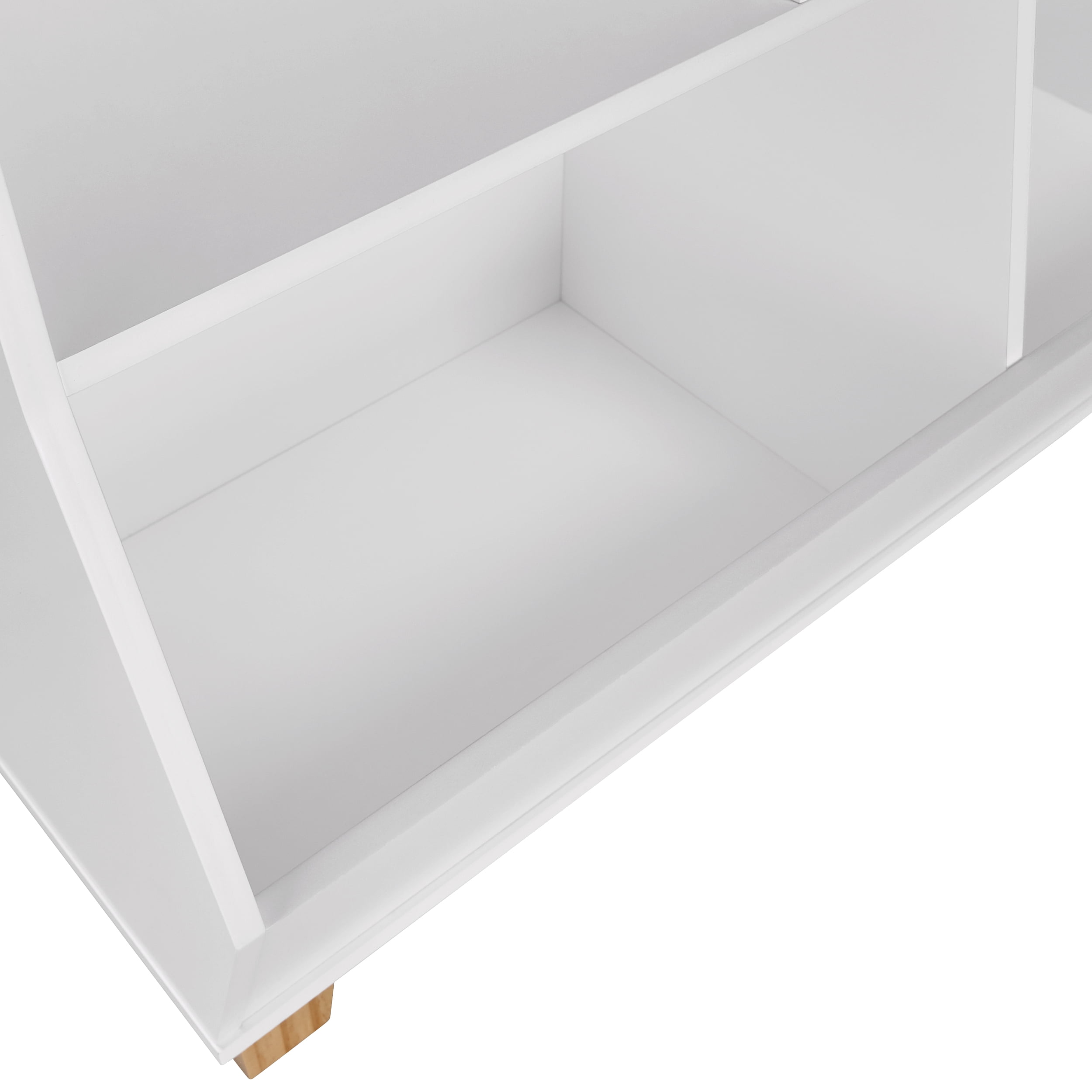 RiverRidge Kids Catch-All 35in Storage Organizer with Cubbies, Bins, and Bookracks - White