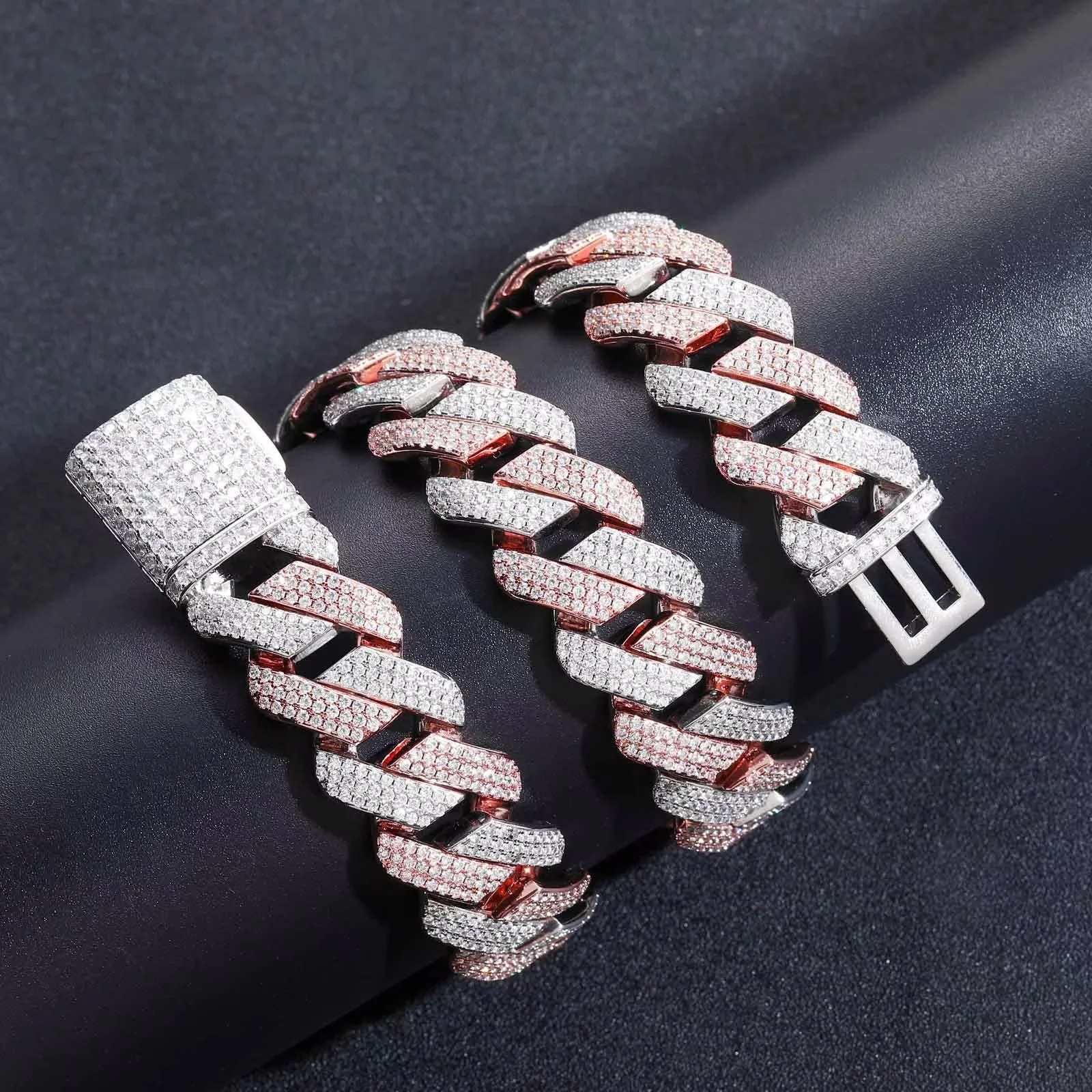 AIXZETHY 20MM Cuban Link Chain for Men Iced Out Miami Cuban Necklace Real Gold Plated 5A+ Zicron Iced Out Chain Gold/Silver Bling Diamond Luxury Hip Hop Jewelry Gifts for Women Men
