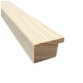thumbnail image 2 of Amanti Art White Cork Board Wood Framed Woodgrain Stripe Blonde Bulletin Board 32 in. x 14 in., 2 of 7