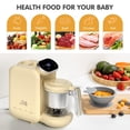 thumbnail image 4 of Máquina para hacer comida para bebés Chefhandy 5 en 1 con vaporera y batidora, color amarillo, 4 of 7