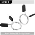 thumbnail image 3 of Barbell Spring Clip Dumbbell Circlip Collars Olympic Barbell Weight Bars Weightlifting Clamps Clips 2 Inches Lock Buckle for Fitness Exercise Strength Training Gym Accessory 1 Pair, 3 of 8