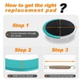 thumbnail image 2 of ExacMe Trampoline Replacement Safety Pad Round Spring Cover, 16ft Green, 2 of 9