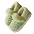 thumbnail image 3 of CAIXIA Women's Cozy Bootie Slippers Memory Foam Warm House Shoes with Fluffy Collar Non- Indoor Outdoor, 3 of 5