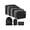 Black, variant on Lazer Polyester Packing Organizer Set, Includes Packing Cubes, Pouches, Black, 7 Count