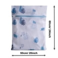 thumbnail image 6 of Larpur 3 Pcs Set of Polyester Mesh Laundry Wash Bag with Zipper,  Large Size:  20" W x 24" L, White, 6 of 6