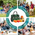 thumbnail image 6 of FORMRS Insulated Lunch Bag for Work School Unisex Large Capacity Cooler with Shoulder Strap, Green Christmas Trees, 6 of 6