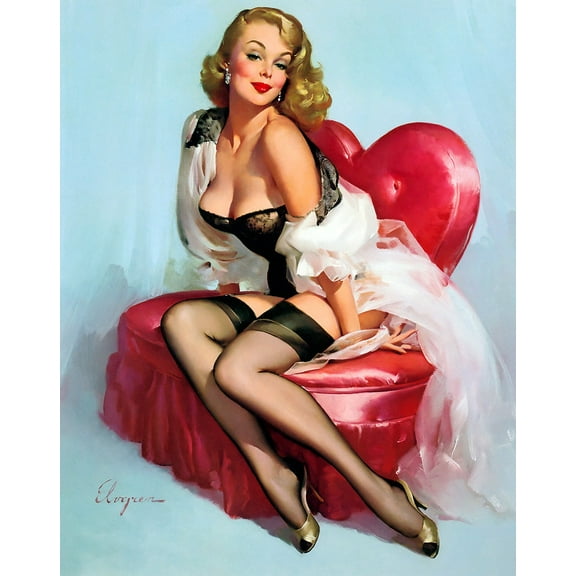 Vintage Pin up Girl art Poster Wall Art,Sexy Girl Wall Art,Sexy Girl Poster, Man Cave Plaque Poster,Dining Room Wall Decor Ideas, Art Deco Frameless 12x16inch