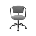 thumbnail image 3 of Pemberly Row Modern Faux Leather Office Chair with Arms - Gray, 3 of 7