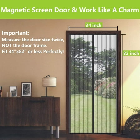 Portable Screen Magnetic Door Fit Your 36x 83 Size Door