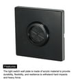 thumbnail image 4 of Grommet Wall Plate Acrylic with 1.2 Inch Rubber Cable Pass Through Black, 4 of 5