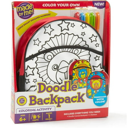 Made By Me Doodle Backpack Craft Kit by Horizon Group USA