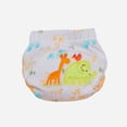 thumbnail image 5 of Pantalones de pañal de dibujos animados para niños, pantalones de estudio para bebés, pantalones de entrenamiento transpirables de algodón para bebés, pantalones de pañal lavables, 5 of 5
