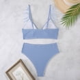 thumbnail image 6 of Afdoent Women's Bikini Sets Women High Waisted Bikini Push Up Two Piece Swimsuits Vintage Retro Ruched High Waist Print Bikini Set Vintage Swimwear, 6 of 6