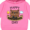 thumbnail image 3 of Inktastic Happy Groundhog Day Cute Toddler Hoodie, 3 of 4