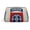 Silver, variant on Waterproof PU Leather Toiletry Cosmetic Bag Us Army Retro 82nd Airborne Division Portable Travel Makeup Organizer Bag for Women Gold