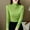 Green, variant on Thermal Underwear for Women Long Sleeve turtle neck Tees Undershirts Womens Fitted Tops Fall Fashion Womens Undershirts