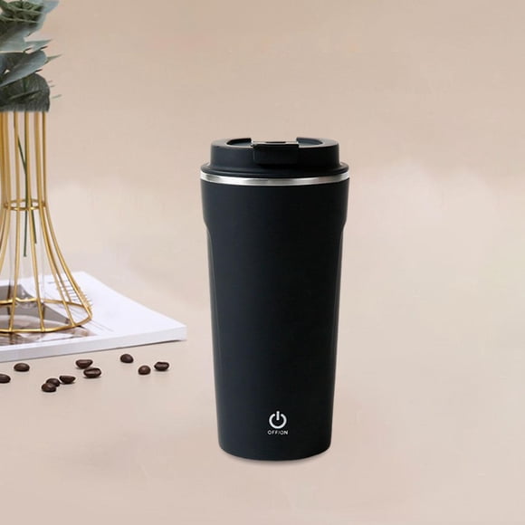 Taza agitadora automática recargable de 400ml de de la botella de la coctelera eléctrica de la proteína Negro