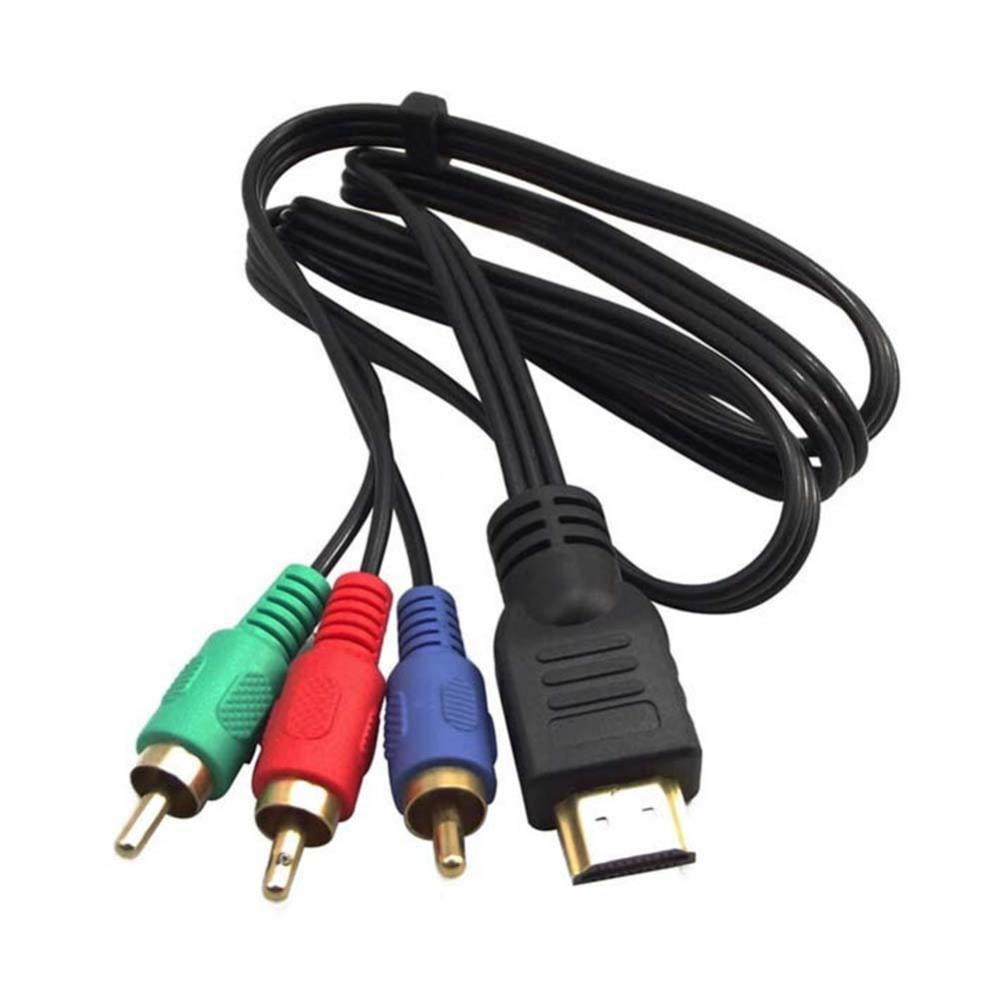 Transmitter for TV HDTV Projector Male 3 RCA HDMI-compatible to RCA Cable - Walmart.com