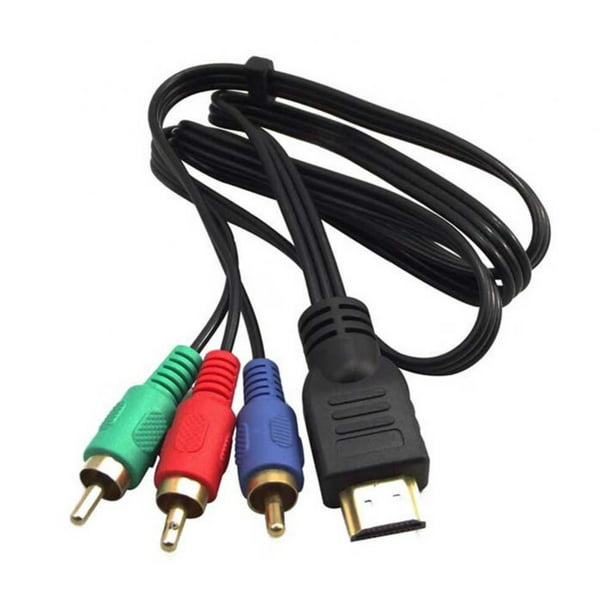 For TV HDTV Projector to RCA Cable Transmitter Male to 3 RCA Audio Video AV Cable Signal Transmitter For HDTV -