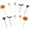 🔥 C_New, variant on KITTEHIGM Halloween Plastic Toothpick Cake Fruit Picks Attapulgite Forks for Party Cupcake Decoration Supplies Set