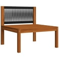 thumbnail image 7 of vidaXL Patio Middle Sofa with Cushions Solid Acacia Wood, 7 of 7
