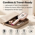thumbnail image 6 of Electric Spray Air Cushion Massage Comb, Electric Spray Hair Cushion Comb, 5 in 1 Air Cushions Brush, Mist and Brush, Anti-Frizz Hydrating Hair Brushs for Dry Frizzy (white without essential oil), 6 of 8