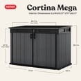 thumbnail image 3 of Keter Cortina Mega Storage Shed - Graphite, 3 of 22