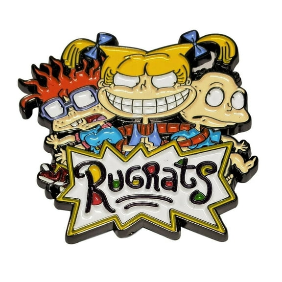 Rugrats Cartoon Characters and Name 1.5 Inches Tall Enamel Metal Pin