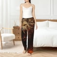 thumbnail image 4 of Kdxio Women's Comfy Stretch Cool Flame Lion A Print Drawstring Pajama Pants-XX-Large, 4 of 5