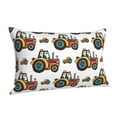 thumbnail image 2 of Kll Cartoon Tractor Pillow Covers Envelope Closure,Super Soft And Cozy Fuzzy Fleece Pillow Case Cover 14"X20", 2 of 9