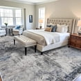 thumbnail image 4 of YOUFORTONG Washable 12x15 Abstract Area Rug, Ultra Soft Thin Large Indoor Carpet, Non-Slip Stain Resistant Floor Mat for Living Room Bedroom Home Decor,Blue, 4 of 7