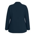 thumbnail image 5 of Plus Size Casual Blazers for Curvy Women Button Front Long Sleeve Work office Blazer Jacket Pockets Navy XXXXXL(XXXXXL), 5 of 9