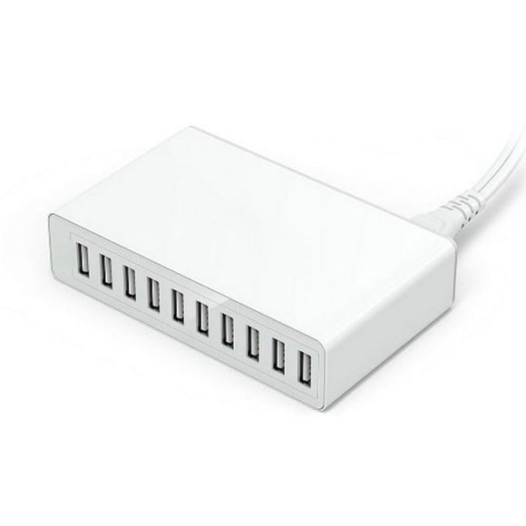 60W Multi USB Charger Station Fast Charging 10 Ports Charger 5V10A Quick Multiple Port Charger Station ,Easy to Use