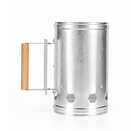 

Bdday Charcoal Chimney Starter 11 X7 for Charcoal Grill Fire Starter Barbecue Bbq Galvanized Steel Chimney Lighter Quick Rapid for Grilling Camping Outdoor Cooking Tools Accessories