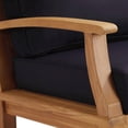 thumbnail image 5 of Modway Marina Outdoor Patio Teak Rocking Chair in Natural Navy, 5 of 8