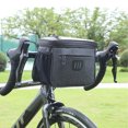 thumbnail image 3 of Bike Handlebar Bag, 5L Large Bicycle Front Storage Pouch Bag Bike Front Phone Bag Mountain Bike Crossbar Front Bag Bicycle Frame Bag, 6.5 inch Transparent Pouch with Shoulder Strap, 3 of 9