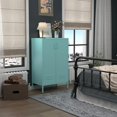 thumbnail image 4 of IRONFFICE Locker Cabinet,Morden Locker Storage Cabinets with Legs,2 Doors Metal Cabinet with Adjustable Shelves for Living Room,Office,Blue, 4 of 15