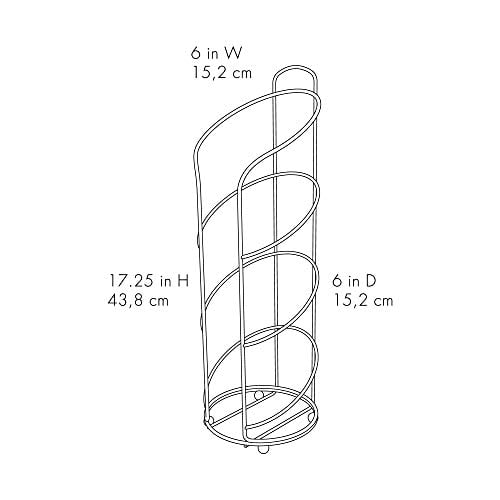 Zenna Home 7656NN Réserve de Papier Toilette, Nickel Satiné