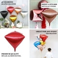 thumbnail image 4 of Efavormart 3 Pack 16" Red 4D Aluminum Foil Self-Sealing Wholesale Diamond Shape Mylar Balloons, 4 of 9