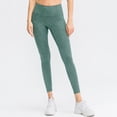 thumbnail image 3 of Tignapoo Women's High-Waisted Yoga Leggings - Breathable, Quick-Dry, Form-Fitting Sports Pants for Fitness and Running - Available in Various Colors and Sizes, Including XL (02333#) - Stylish Green, 3 of 6