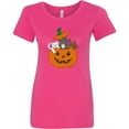 thumbnail image 3 of Inktastic Halloween Kitties in Pumpkin Women's T-Shirt, 3 of 5