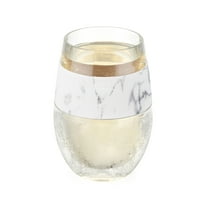Host FREEZE Wine Glass, Cooling Cup for Red and White Wines, 8.5 oz Marble