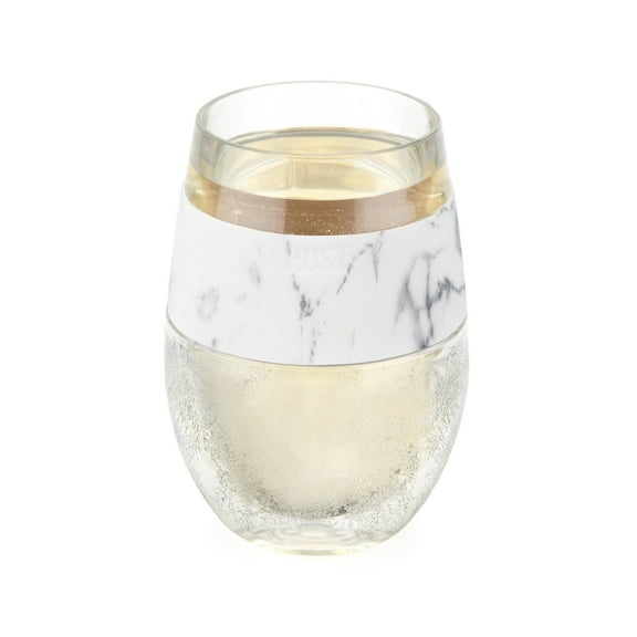 Host FREEZE Wine Glass, Cooling Cup for Red and White Wines, 8.5 oz Marble