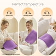 thumbnail image 2 of Maxkare 12 x 24 Heating Pad with 6 Heat Settings & Auto Shut-off, for Back Neck Shoulders Stress Relief, Purple, 2 of 8
