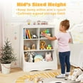 thumbnail image 5 of Costway 34.5" Kids Bookshelf with Anti-Tipping Kits Multi-functional Display Rack White, 5 of 12