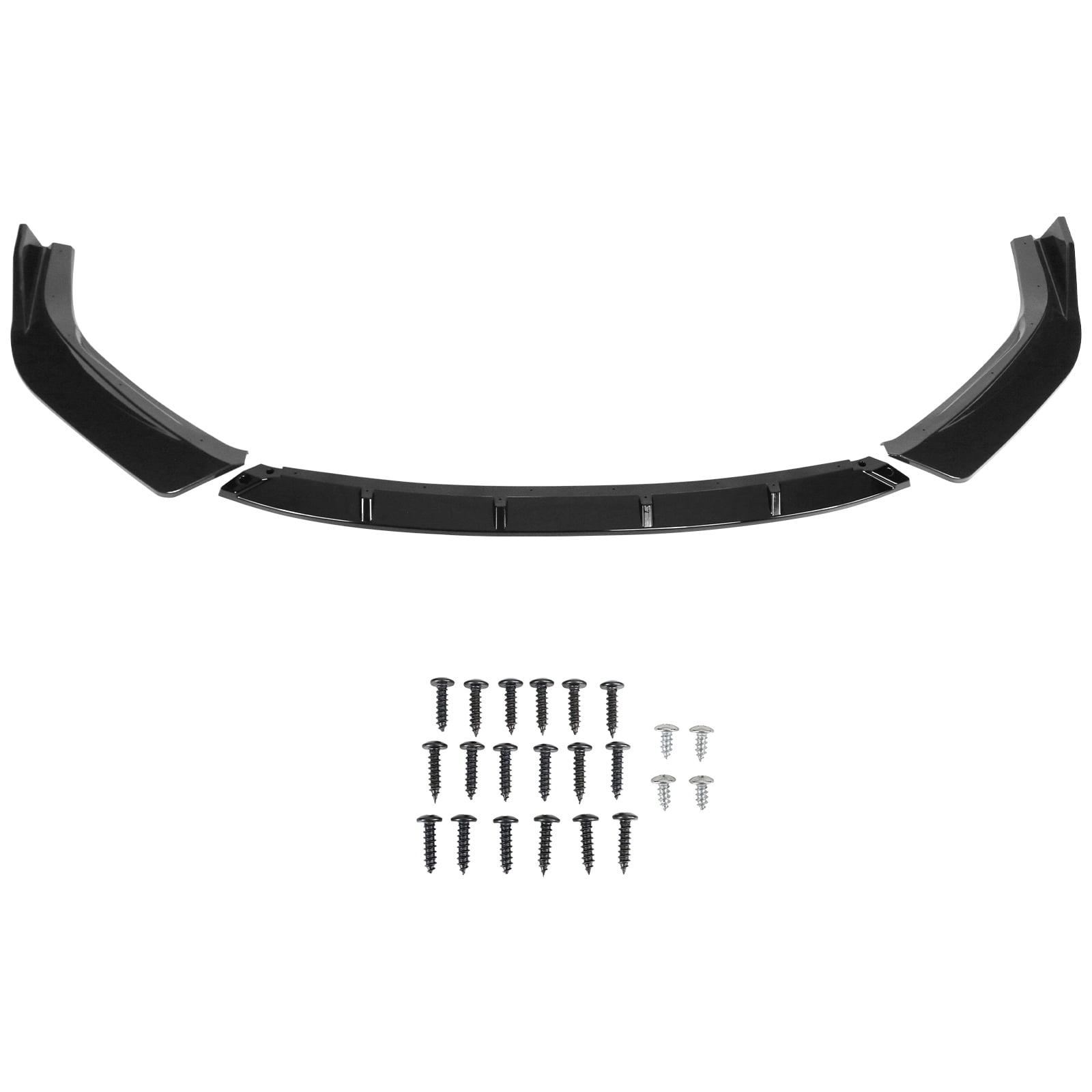 Ikon Motorsports Compatible with 14-16 Lexus IS F Sport IKON Style Gloss Black 3PCS Front Bumper Lip