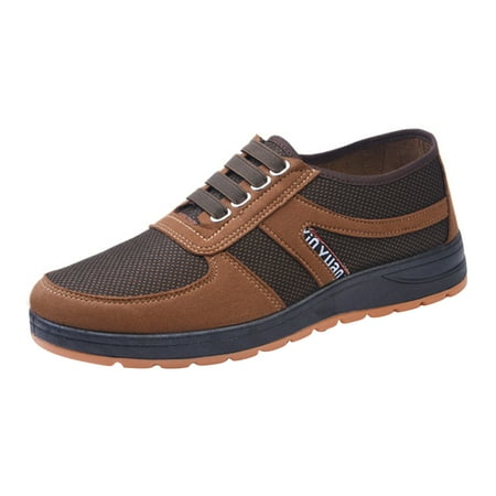 

WANYNG Men Wedge Heel Soft Sole Sneakers Soft Sole Round Toe Breathable Running Western Shoes Fashion Men Running Shoes Mens Slip on Sneakers Size 8 Wide Men s Sneakers Size 11 And Half