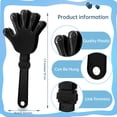 thumbnail image 2 of Baquetones de mano negros ZCYSRLQIN, 48 unidades, 19 cm, para hacer ruido, 2 of 7